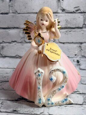 Vintage Josef Originals Figurine Birthday Girl Gift Porcelain 12 Years Twelve